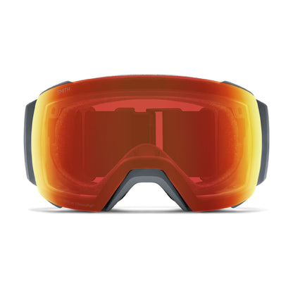 Smith I/O MAG XL Low Bridge Fit Snow Goggle Slate ChromaPop Everyday Red Mirror - Smith Snow Goggles