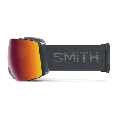 Smith I/O MAG XL Low Bridge Fit Snow Goggle Slate ChromaPop Everyday Red Mirror - Smith Snow Goggles