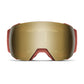Smith I/O MAG XL Low Bridge Fit Snow Goggle Terra Slash / ChromaPop Sun Black Gold Mirror Snow Goggles