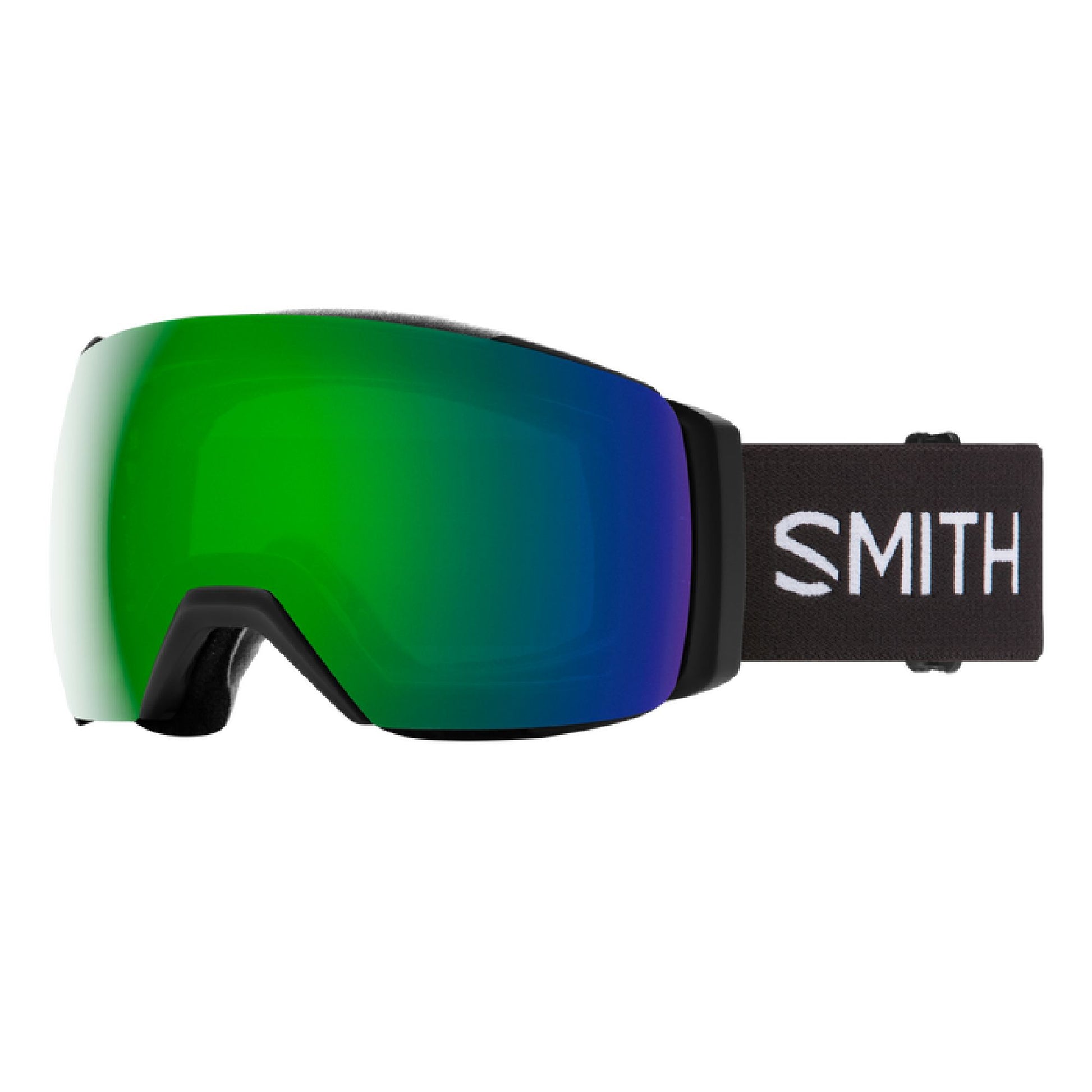 Smith I/O MAG XL Snow Goggle Black ChromaPop Sun Green Mirror Snow Goggles