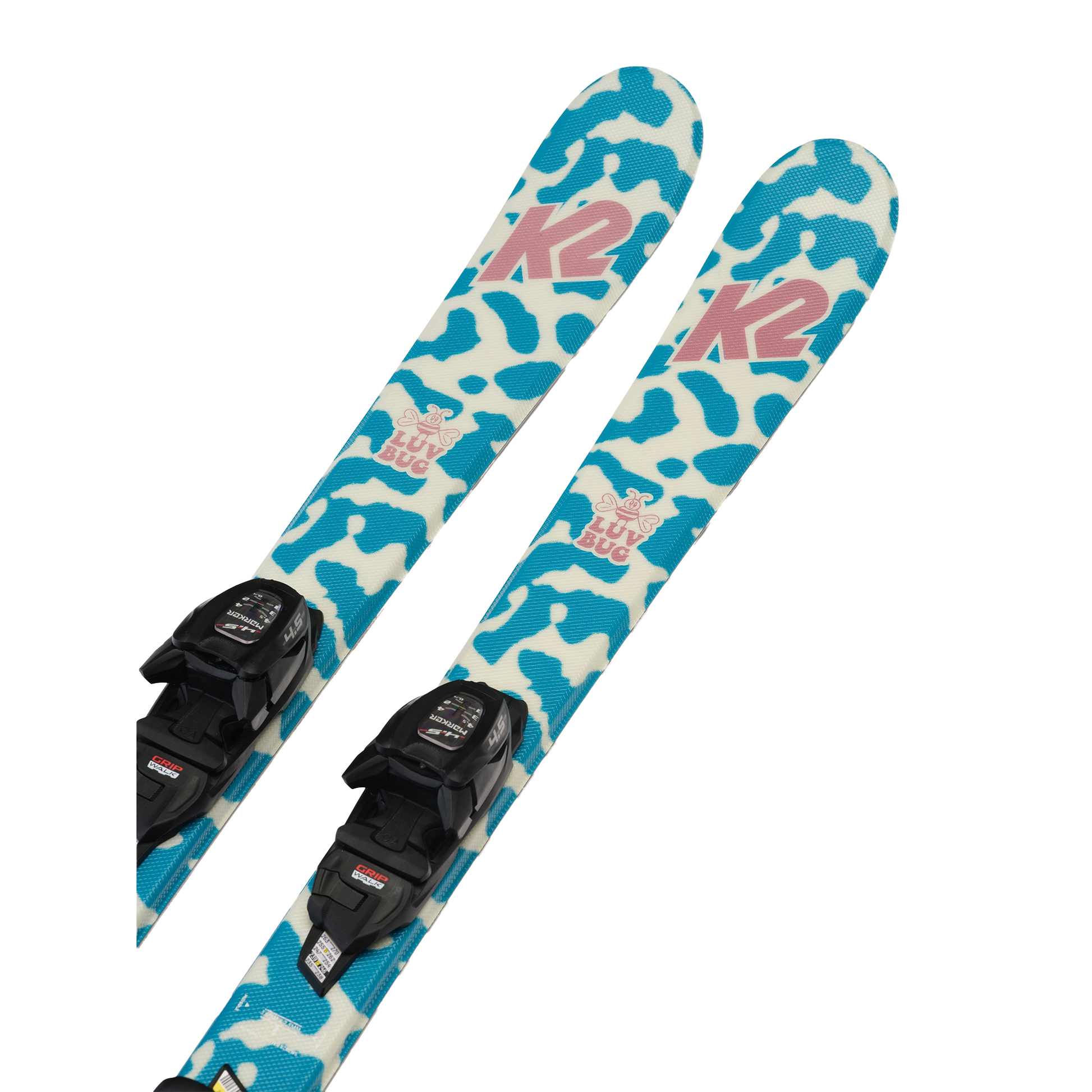 K2 Youth Luv Bug Skis w/ FDT 4.5 Bindings Skis