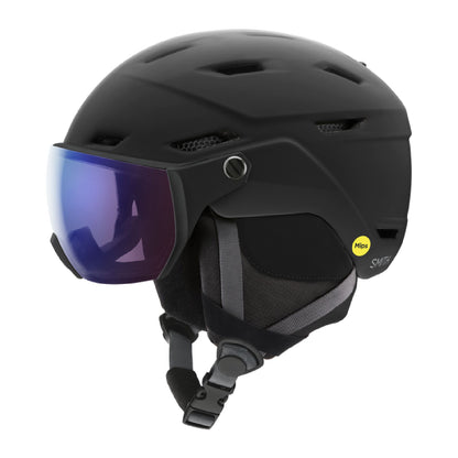 Smith Survey MIPS Snow Helmet Matte Black | Chromapop Photochromic Rose Flash - Smith Snow Helmets