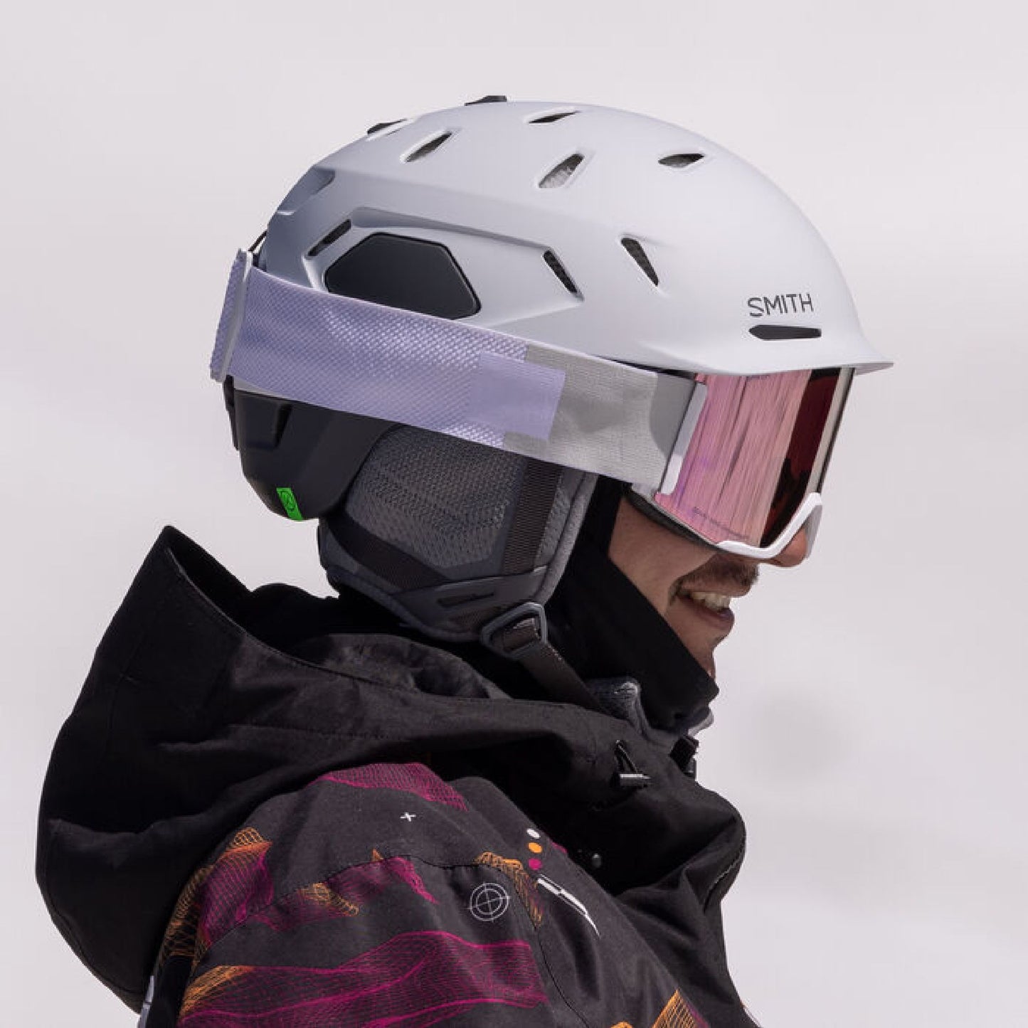 Smith Nexus MIPS Round Contour Fit Snow Helmet Matte White Slate Snow Helmets