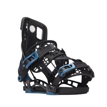 Flow NX2-TM Hybrid Snowboard Bindings Blue Flame - Flow Snowboard Bindings