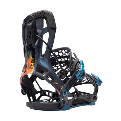 Flow NX2-TM Hybrid Snowboard Bindings Blue Flame - Flow Snowboard Bindings