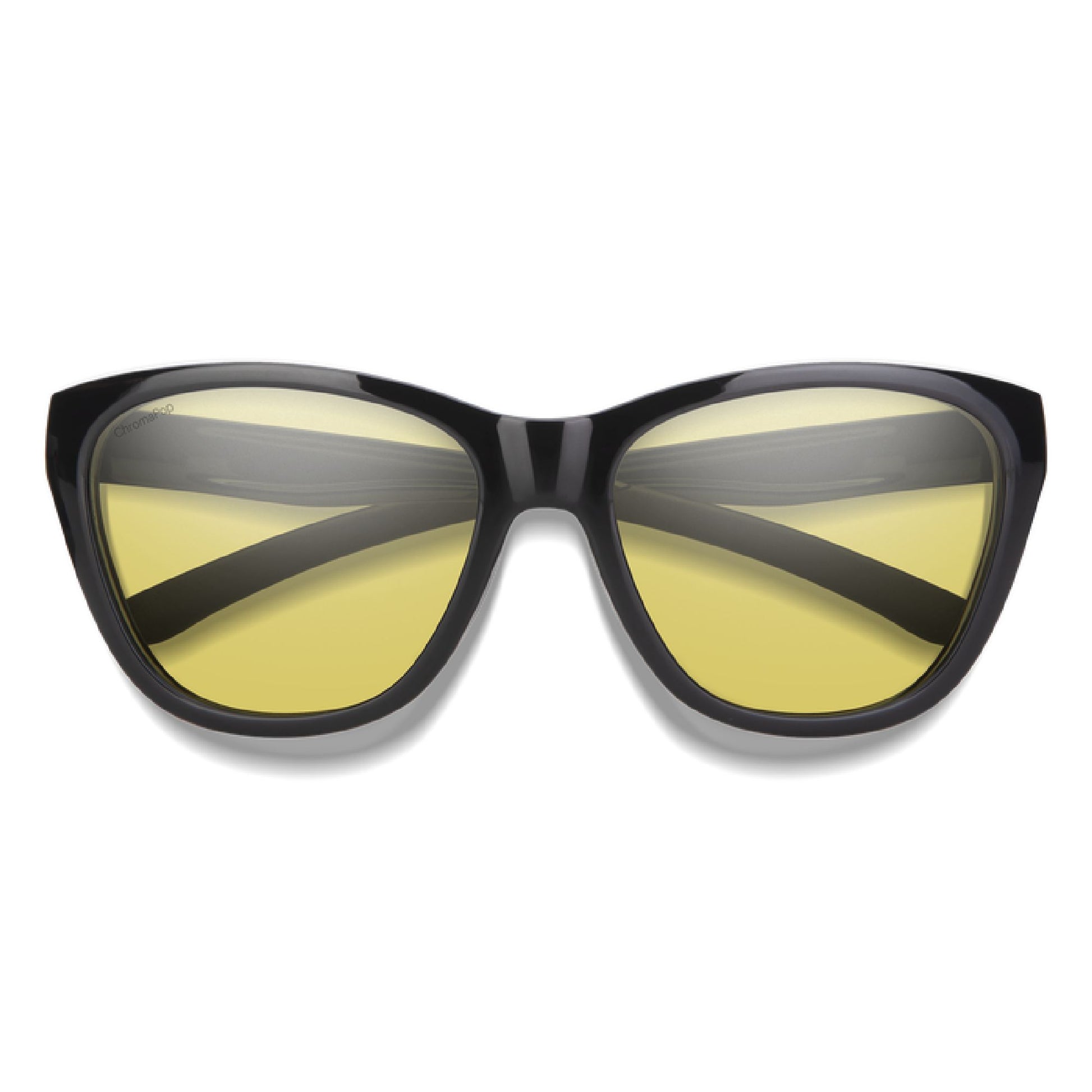 Smith Shoal Sunglasses Black ChromaPop Glass Polarized Low Light Yellow - Smith Sunglasses