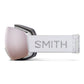 Smith Skyline Snow Goggle White Chunky Knit / ChromaPop Everyday Rose Gold Mirror Snow Goggles