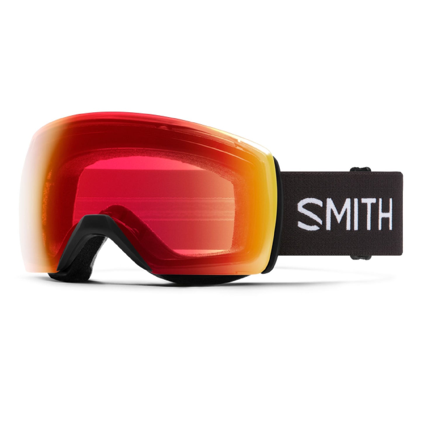 Smith Skyline XL Low Bridge Fit Snow Goggle Black ChromaPop Photochromic Red Mirror - Smith Snow Goggles