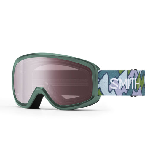 Smith Kids' Snowday Snow Goggle Alpine Green Peaking / Ignitor Mirror Snow Goggles