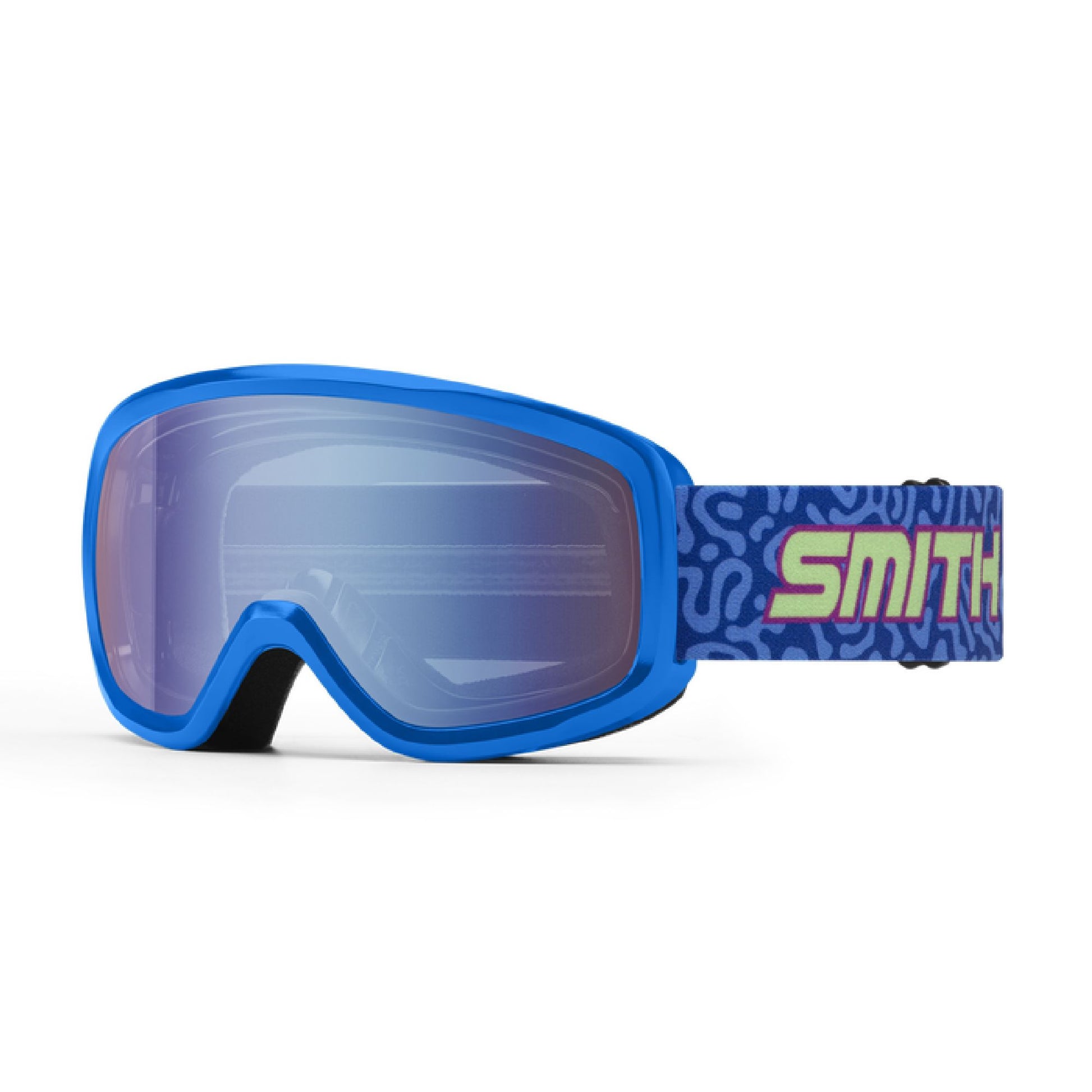 Smith Kids' Snowday Snow Goggle Cobalt Archive Blue Sensor Mirror Snow Goggles