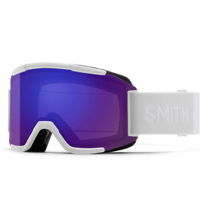 Smith Squad Snow Goggle White Vapor ChromaPop Everyday Violet Mirror - Smith Snow Goggles