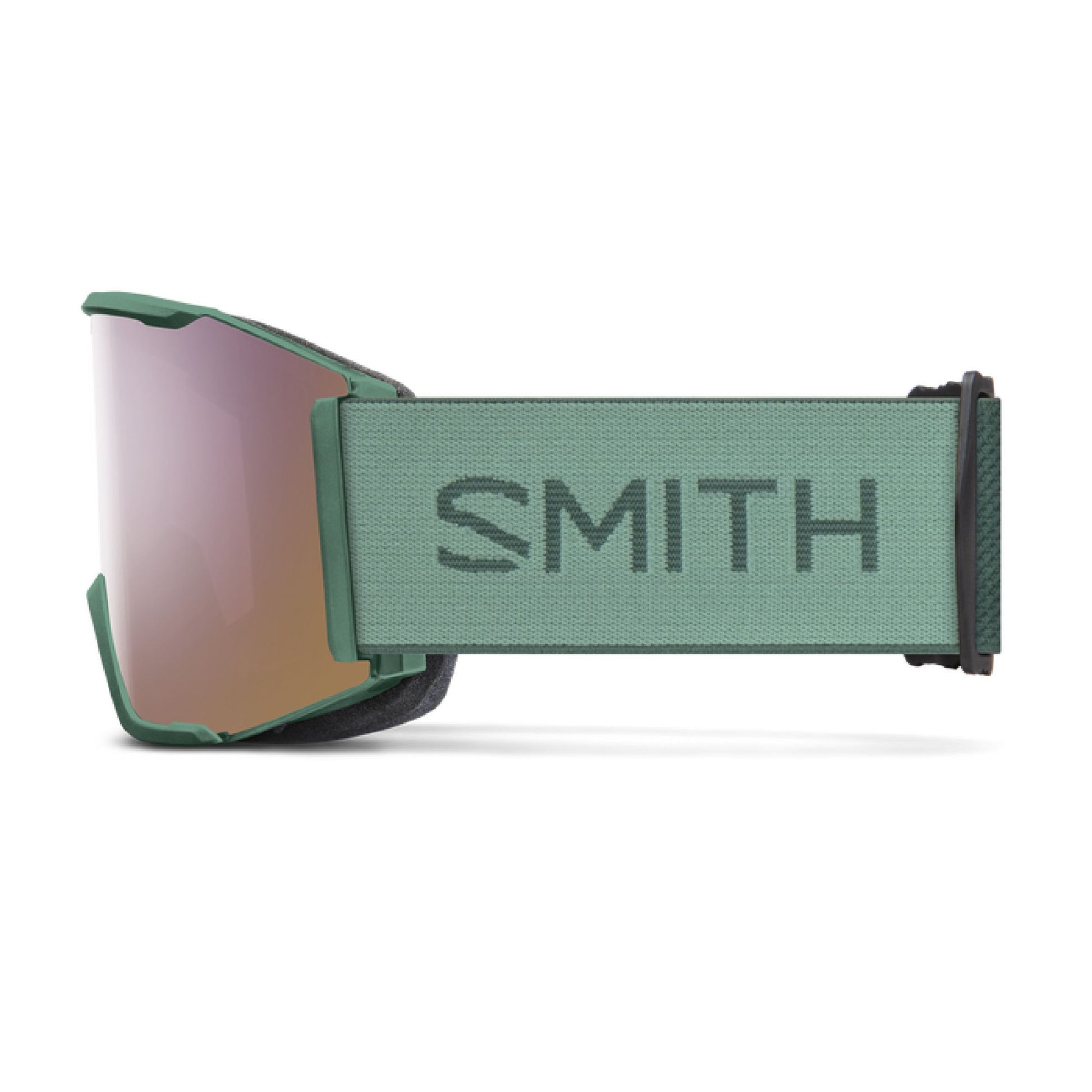 Smith Squad MAG Low Bridge Fit Snow Goggle Alpine Green / ChromaPop Everyday Rose Gold Mirror Snow Goggles