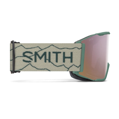 Smith Squad MAG Snow Goggle White Vapor ChromaPop Everyday Rose Gold Mirror - Smith Snow Goggles