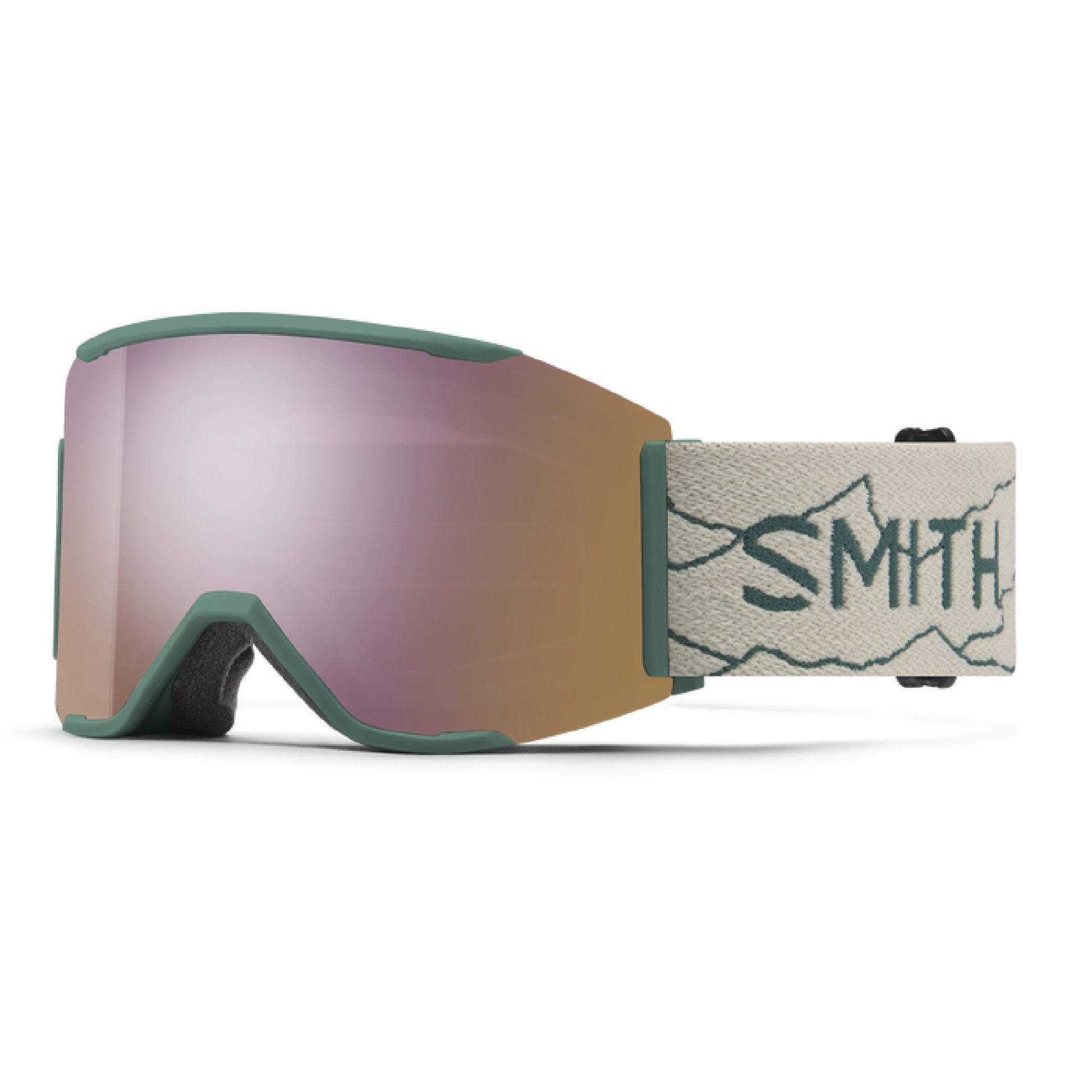 Smith Squad MAG Low Bridge Fit Snow Goggle AC | Elena Hight / ChromaPop Everyday Rose Gold Mirror Snow Goggles