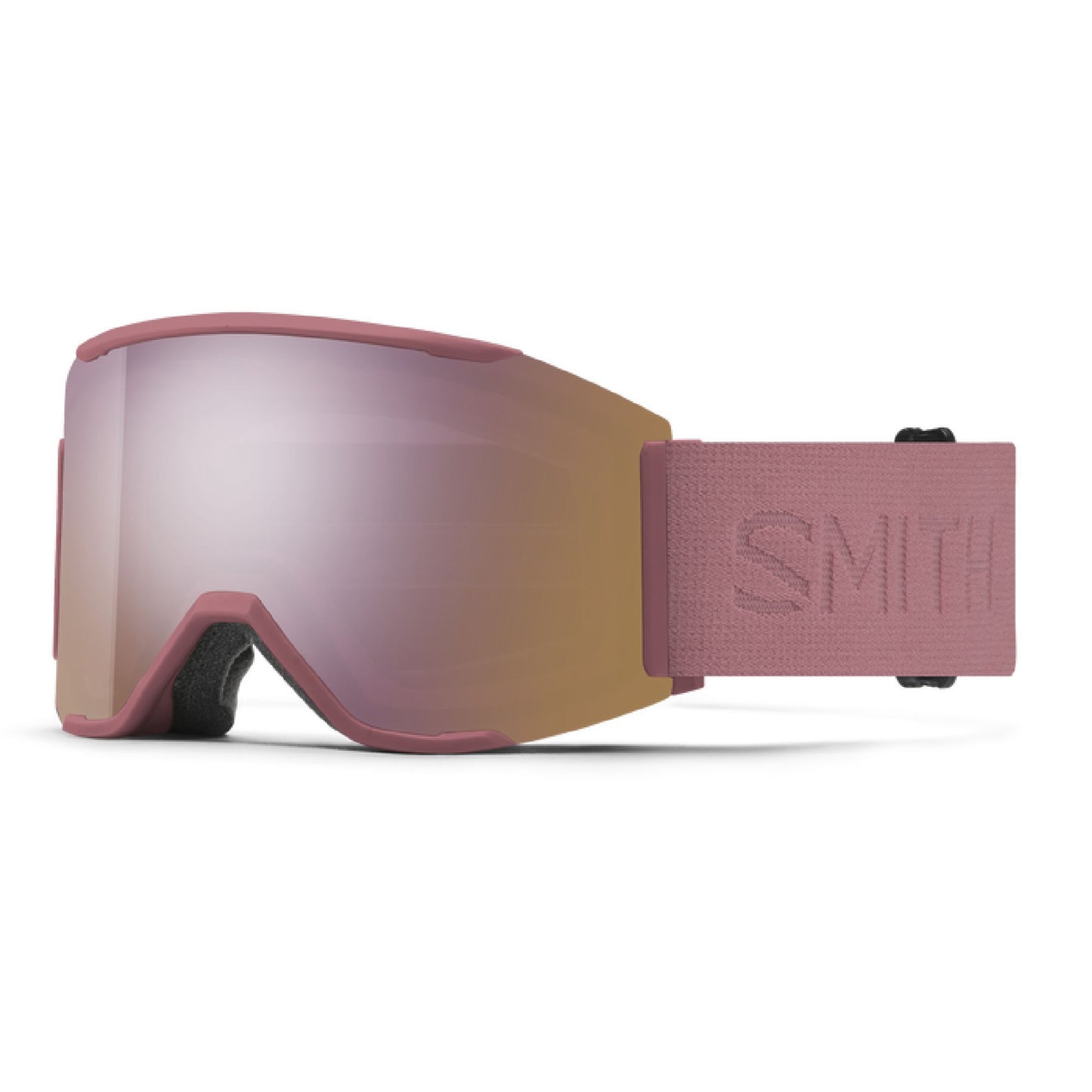 Smith Squad MAG Low Bridge Fit Snow Goggle Chalk Rose / ChromaPop Everyday Rose Gold Mirror Snow Goggles
