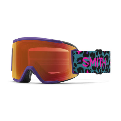 Smith Squad S Snow Goggle Purple Haze Neon Cheetah ChromaPop Everyday Red Mirror - Smith Snow Goggles