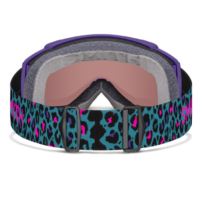 Smith Squad S Snow Goggle Purple Haze Neon Cheetah ChromaPop Everyday Red Mirror - Smith Snow Goggles