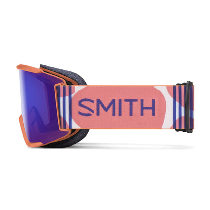 Smith Squad S Snow Goggle Coral Riso Print ChromaPop Everyday Violet Mirror - Smith Snow Goggles