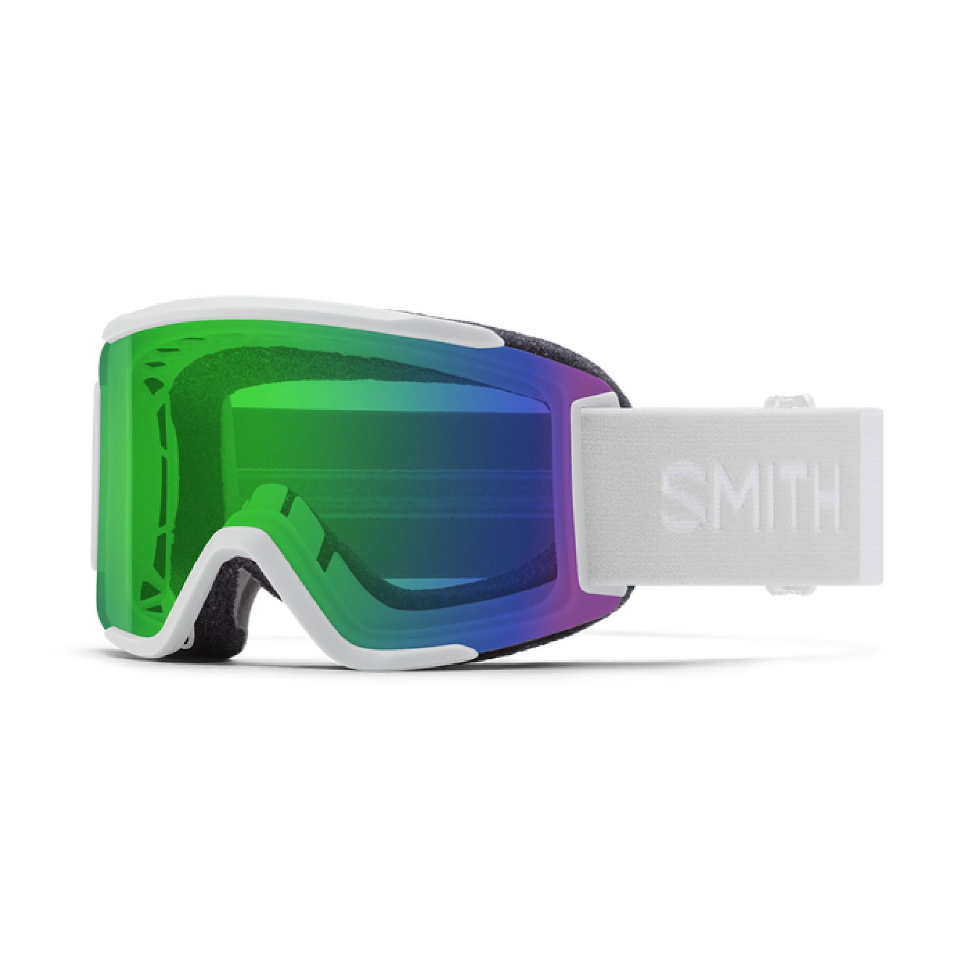 Smith Squad S Snow Goggle White Vapor / ChromaPop Everyday Green Mirror Snow Goggles