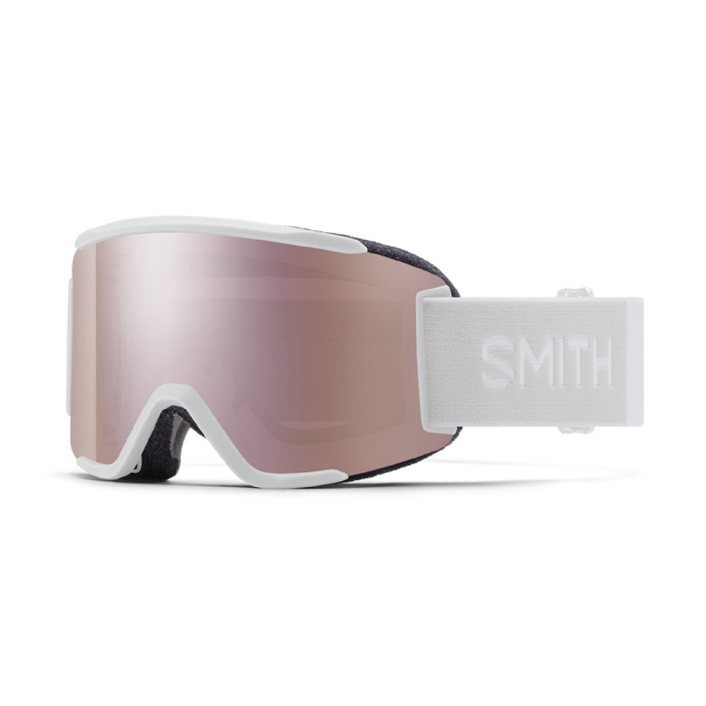 Smith Squad S Snow Goggle White Vapor / ChromaPop Everyday Rose Gold Mirror Snow Goggles