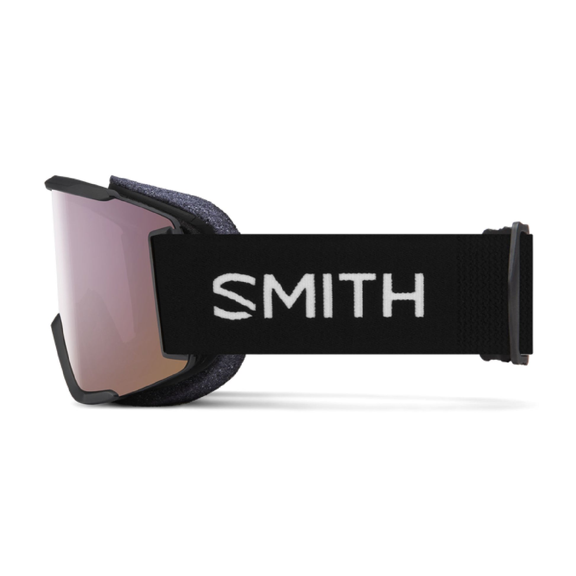Smith Squad S Low Bridge Fit Snow Goggle Black / ChromaPop Everyday Rose Gold Mirror Snow Goggles