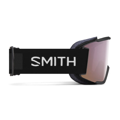 Smith Squad S Low Bridge Fit Snow Goggle Black ChromaPop Everyday Rose Gold Mirror - Smith Snow Goggles