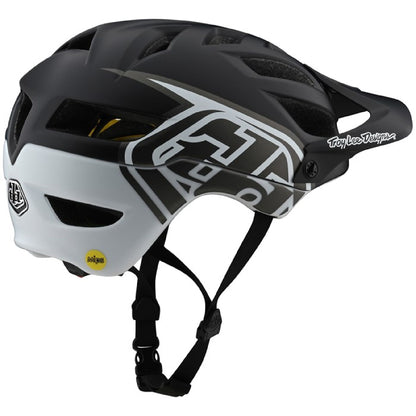 Troy Lee Designs A1 MIPS Helmet Black White - Troy Lee Designs Bike Helmets