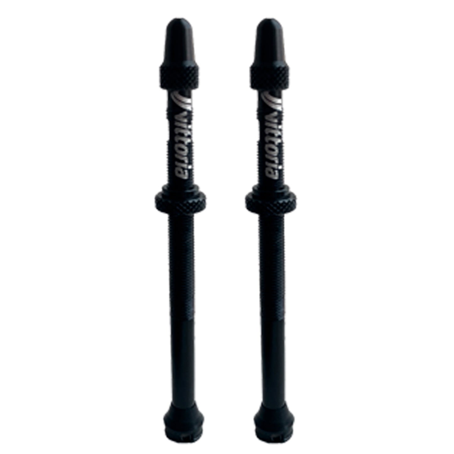 Vittoria Multiway Tubeless Valve Alloy Black 80mm (Pair) - Vittoria Tubeless Valves