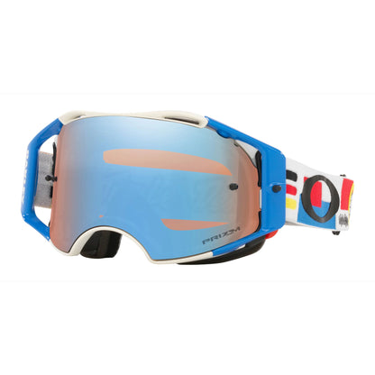 Oakley Airbrake MTB Goggles White Dropin Prizm MX Sapphire - Oakley Bike Goggles