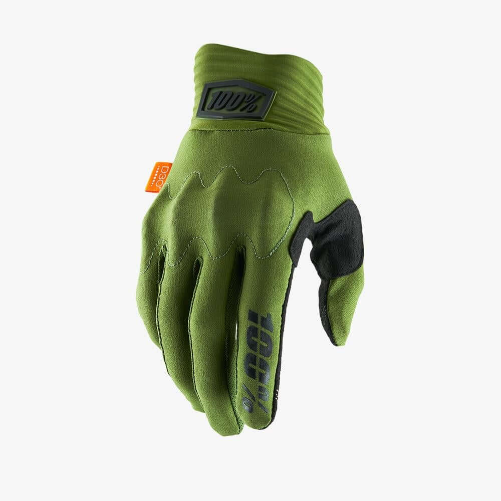 100% Cognito D30 Gloves Army Green/Black L Bike Gloves