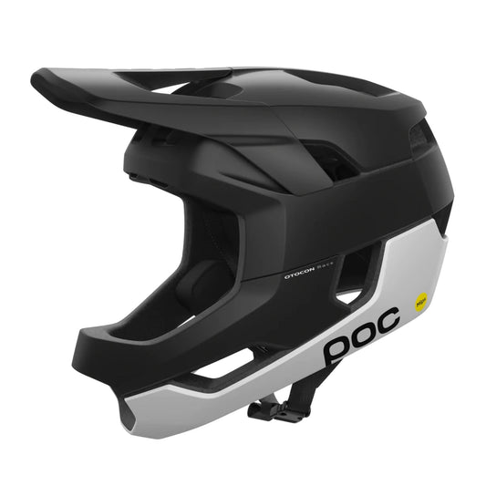 POC Otocon Race MIPS Helmet - OpenBox Uranium Black/Hydrogen Matte White Bike Helmets