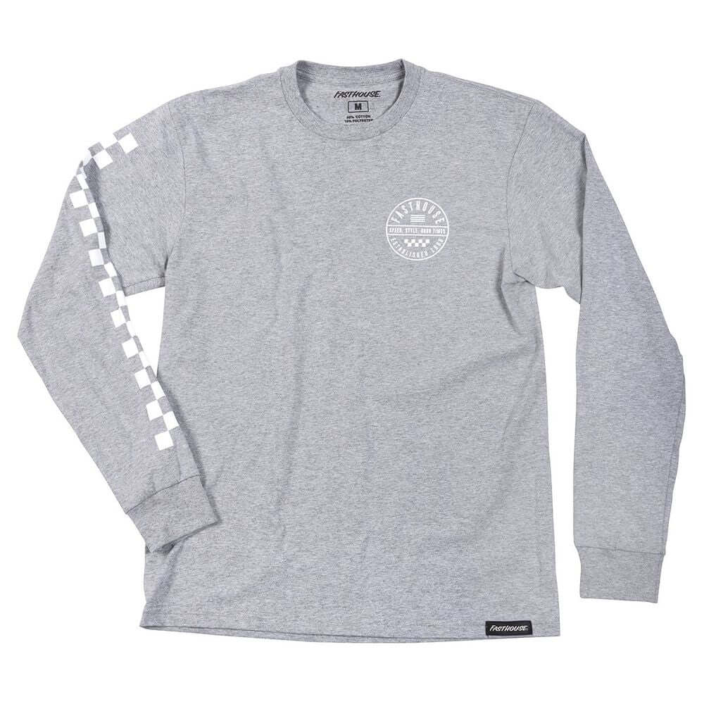 Fasthouse Men's Statement LS Tee Heather Grey SS Shirts