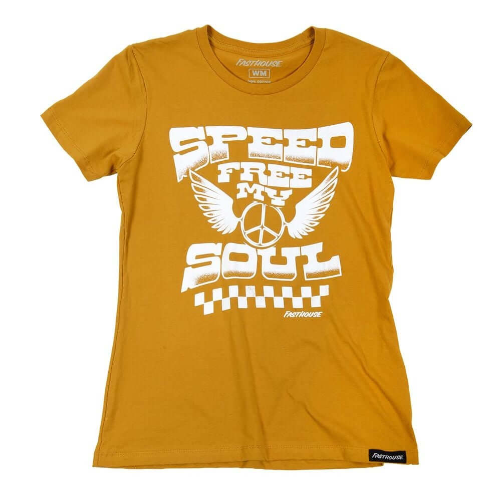 Fasthouse Women's Sunshine Tee Vintage Gold SS Shirts