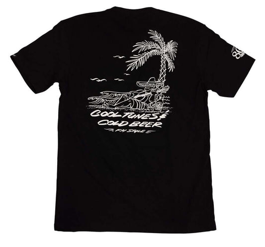 Fasthouse 805 Tuned Out Tee Black S SS Shirts