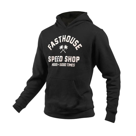 Fasthouse Youth Haven Hooded Pullover Black Sweatshirts & Hoodies