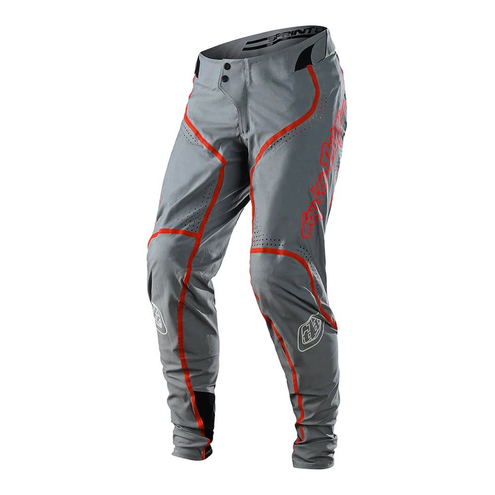 Troy Lee Designs Men's Sprint Ultra Pant Lines Gray/Rocket Pink Bike Pants