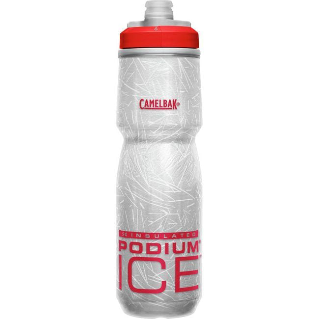 Camelbak Podium Ice Water Bottle Fiery Red 21oz Water Bottles & Hydration Packs