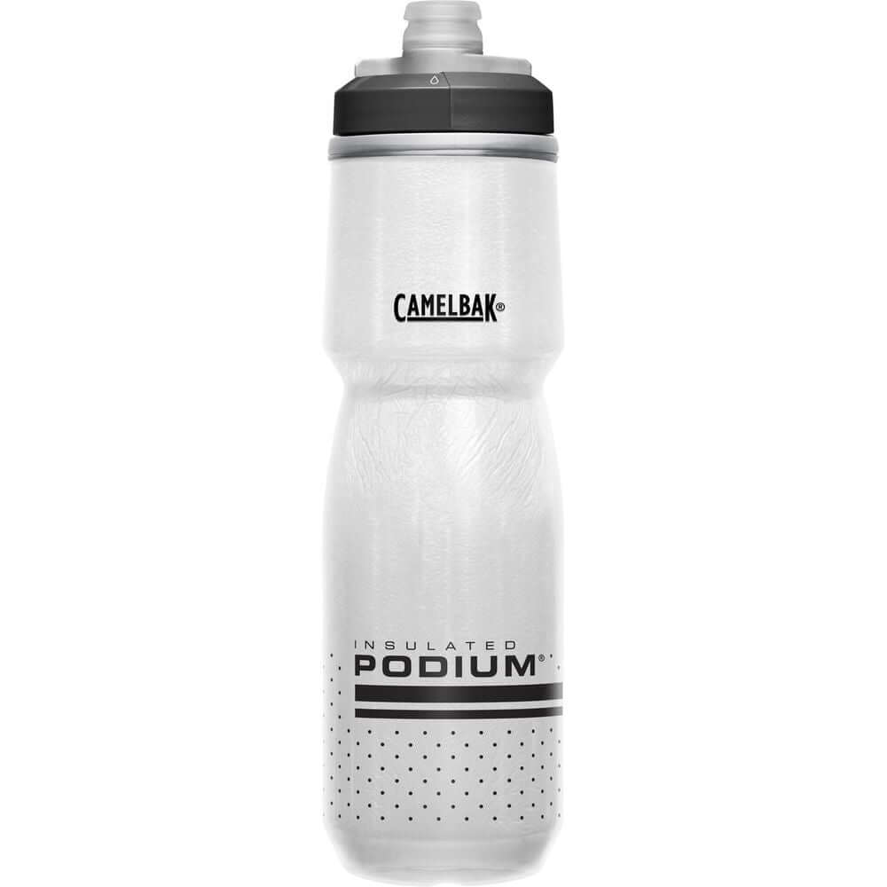 CamelBak Podium Chill Bike Bottle White Black 24oz Water Bottles & Hydration Packs