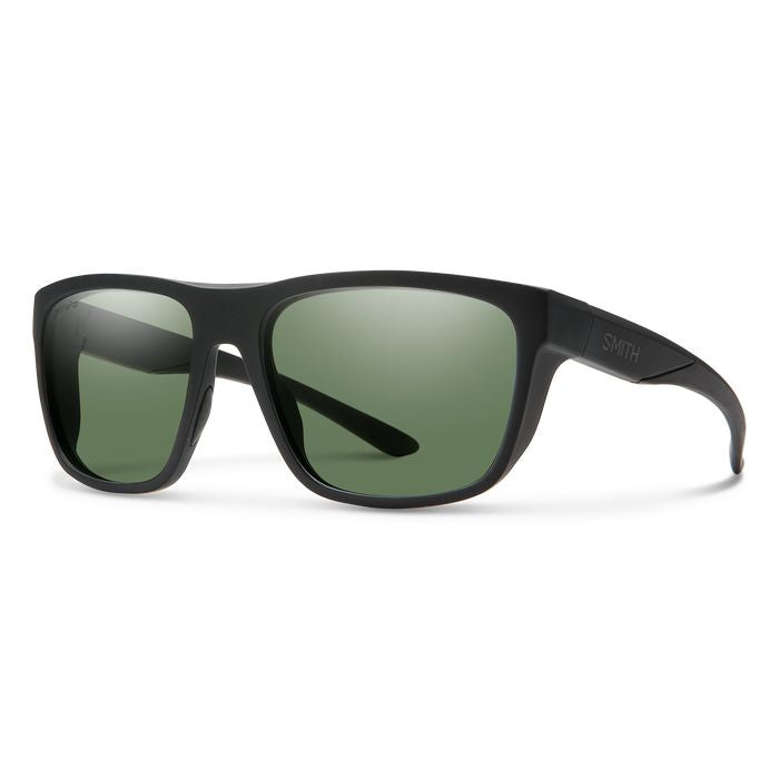 Smith Barra Sunglasses Matte Black / ChromaPop Polarized Gray Green Lens Sunglasses