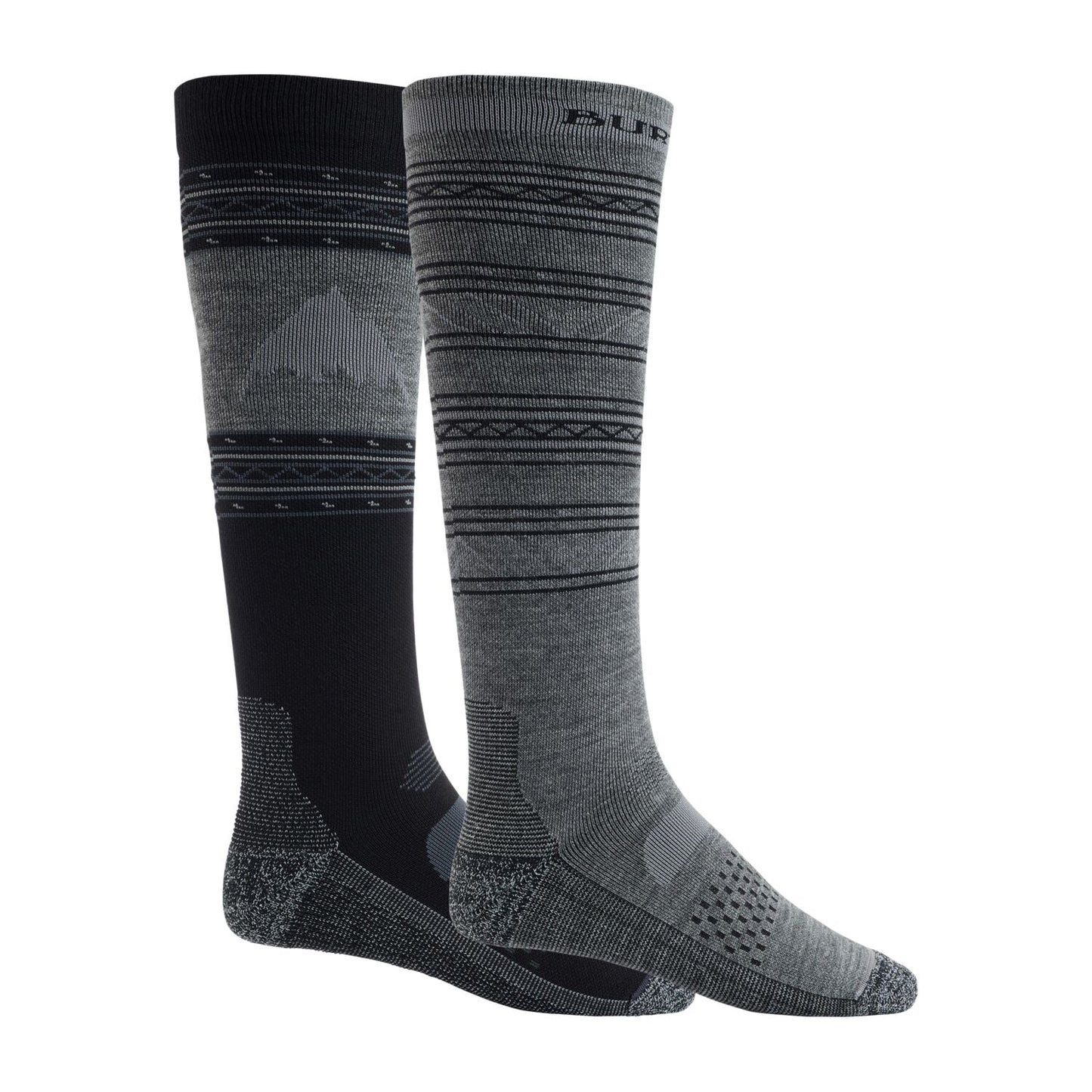 Men's Burton Performance Lightweight Sock 2-Pack True Black Snow Socks