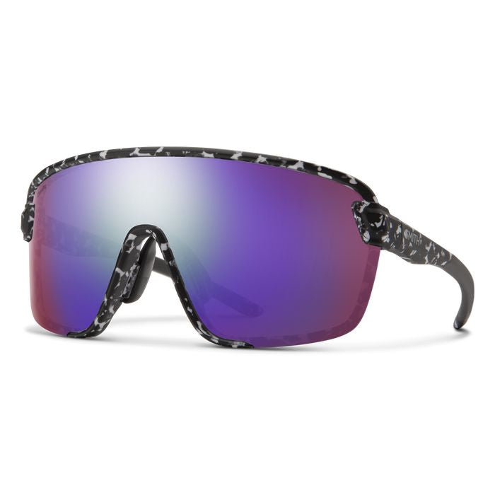 Smith Bobcat Sunglasses Matte Black Marble / ChromaPop Violet Mirror Lens Sunglasses