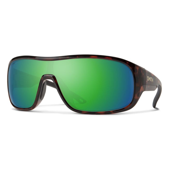 Smith Spinner Sunglasses Tortoise / ChromaPop Polarized Green Mirror Lens Sunglasses
