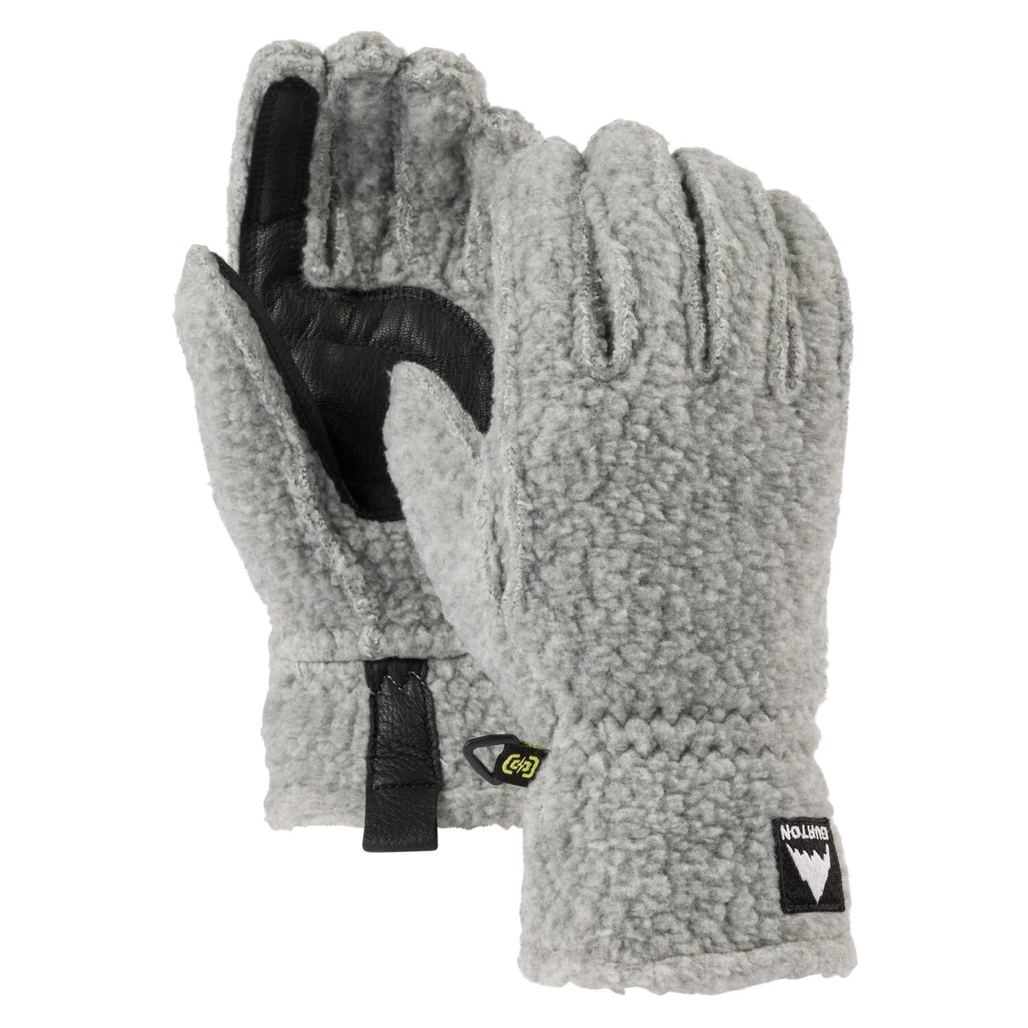 Women's Burton Stovepipe Fleece Gloves Gray Heather Snow Gloves