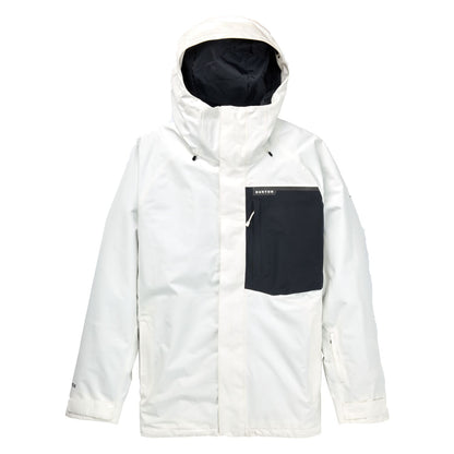 Men's Burton Powline GORE-TEX 2L Jacket Stout White True Black - Burton Snow Jackets