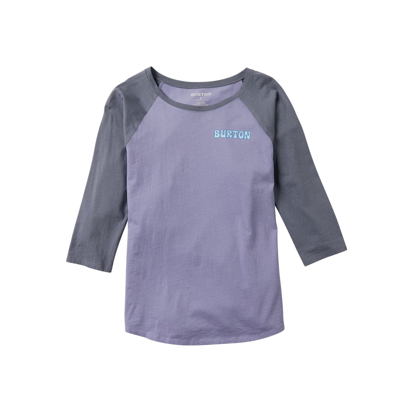 Women's Burton Tuplin Raglan T-Shirt Foxglove Violet / Folkstone Gray LS Shirts