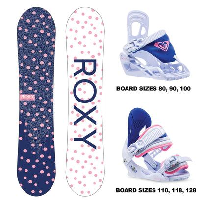 Roxy Youth Poppy Package Snowboard & Bindings - OpenBox 128 - Roxy Snowboards