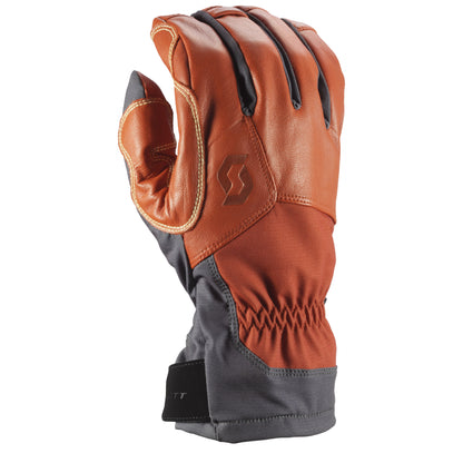 Scott Explorair Tech Glove Dark Grey Burnt Orange S - Scott Snow Gloves