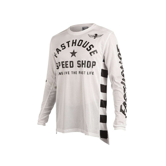 Fasthouse Youth Originals Air Cooled Jersey White Bike Jerseys