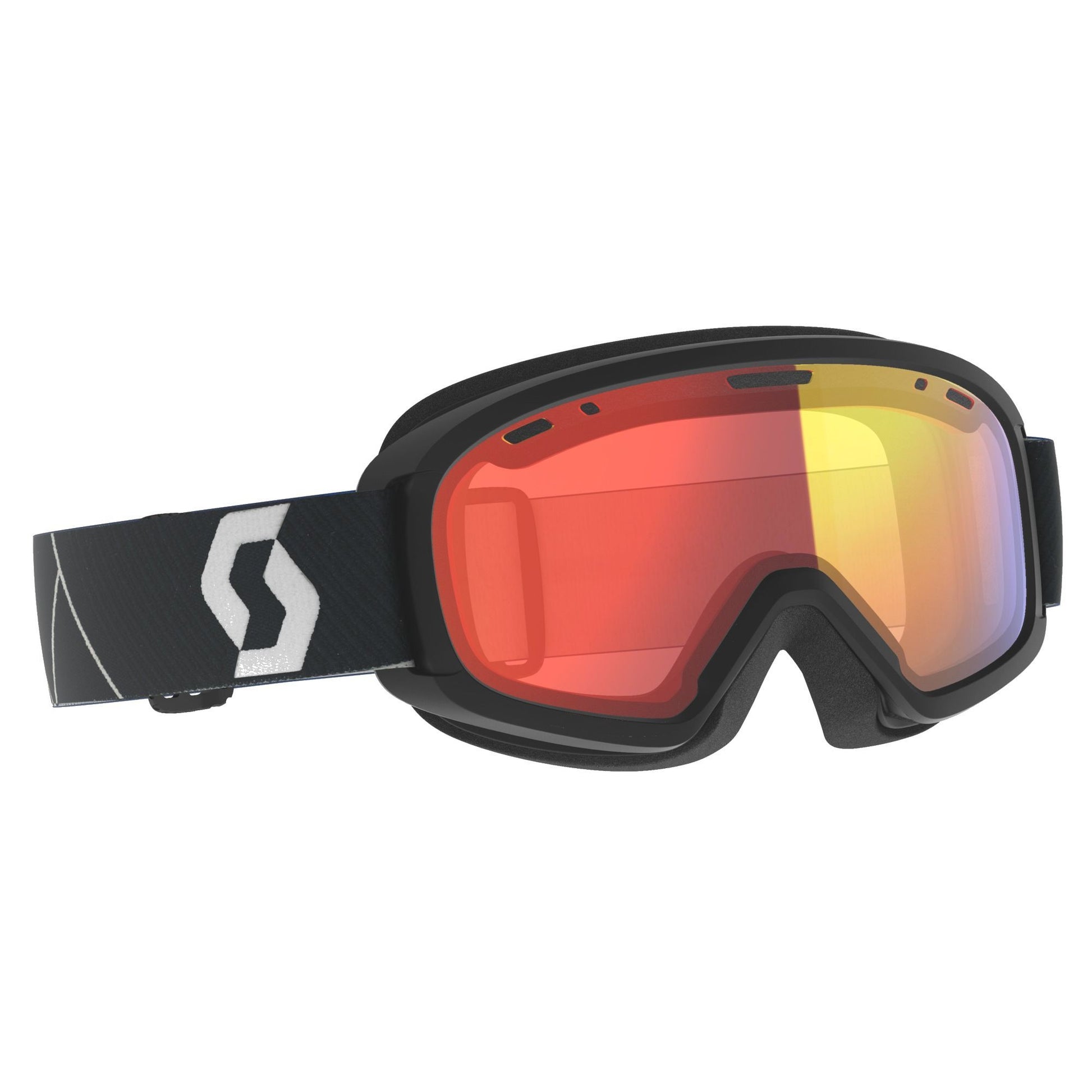 Scott Youth Jr Witty Chrome Snow Goggle Mountain Black / Enhancer Red Chrome Snow Goggles