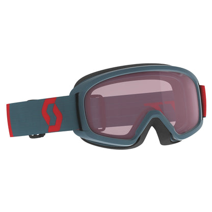 Scott Youth Jr Witty SGL Snow Goggle Neon Red Aruba Green Enhancer - Scott Snow Goggles